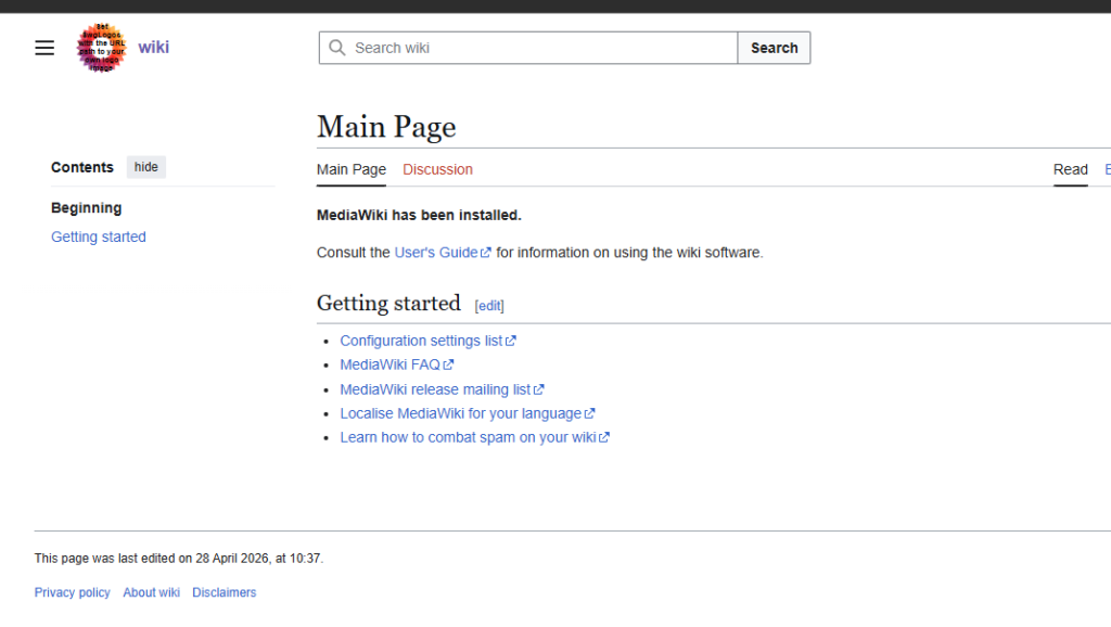 New Wiki Screenshot